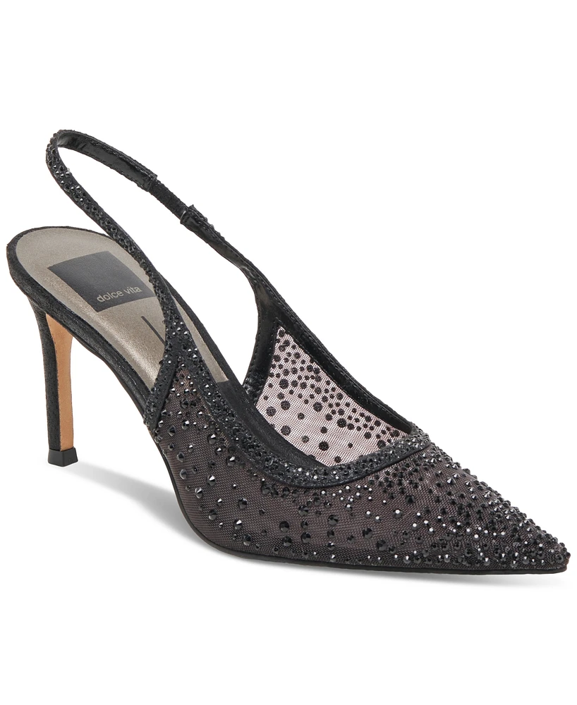 Dolce Vita Women's Kaye Crystal Embellished Pointed-Toe Pumps