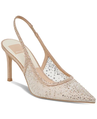 Dolce Vita Women's Kaye Crystal Embellished Pointed-Toe Pumps