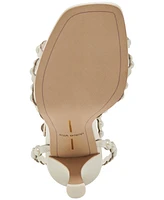 Dolce Vita Women's Hellen Pearl Strappy Two-Piece Stiletto Dress Sandals