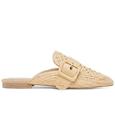 Dolce Vita Women's Sianna Woven Raffia Slip-On Mule Flats