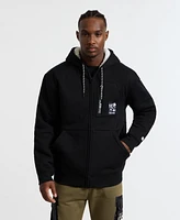 Ecko Unltd Men's Printed Zip Sherpa Hoodie