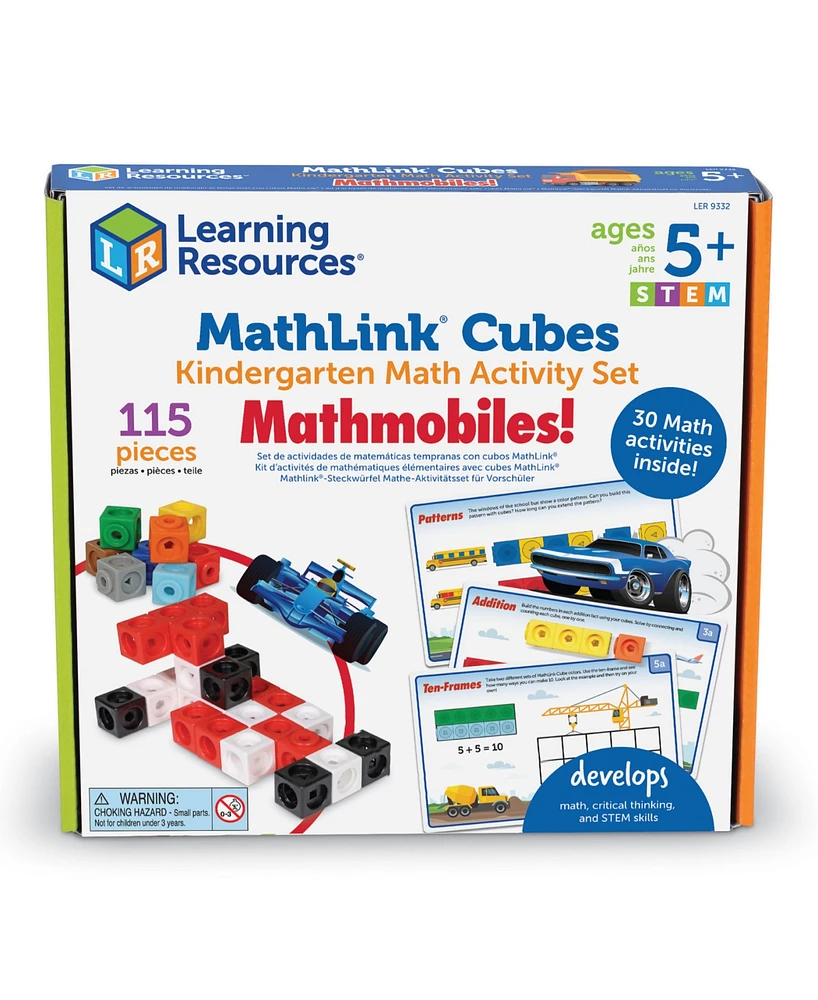 Learning Resources Mathlink Cubes Kindergarten Math Activity Set: Mathmobiles