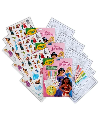 Crayola Princess Color Sticker Activity Set, 3 Sets