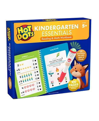 Educational Insights Hot Dots Kindergarten Essentials Reading and Math Workbook