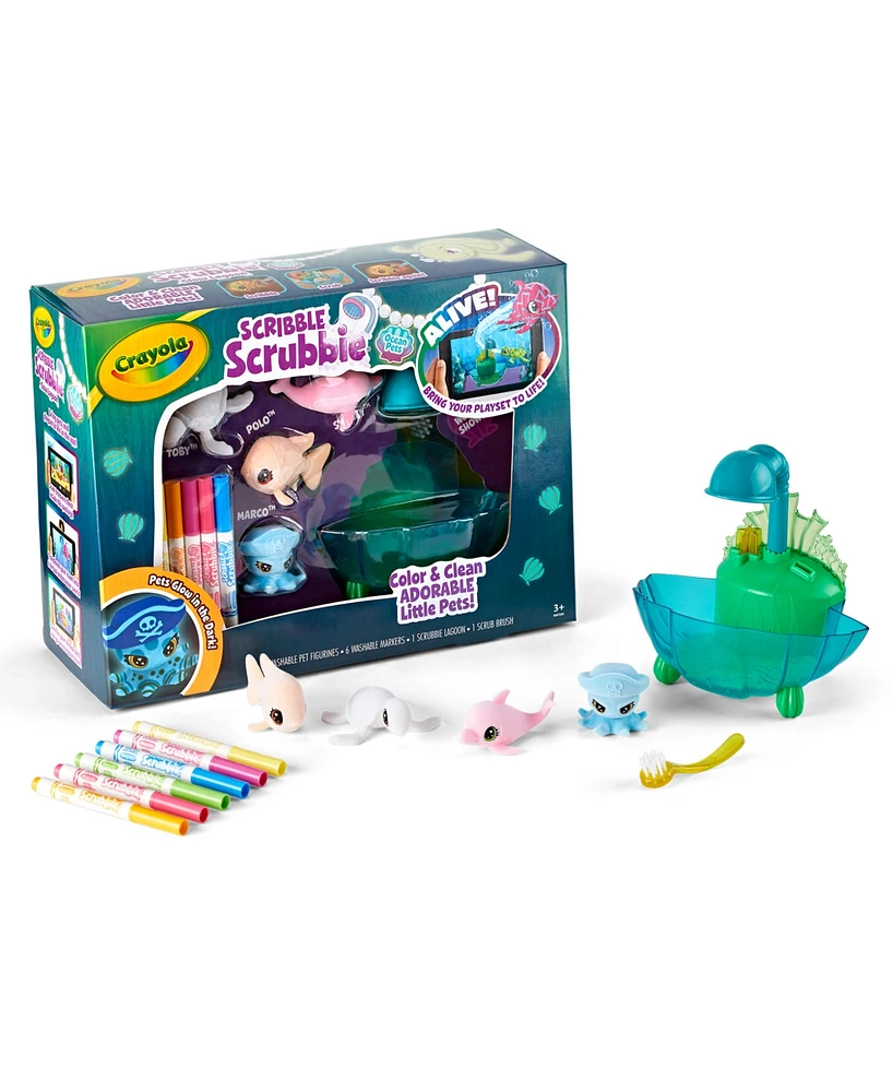 Crayola Scribble Scrubbie Ocean Pets Glow Lagoon