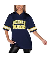 Gameday Couture Women's Navy Michigan Wolverines Until Kickoff Rhinestone Fashion T-Shirt