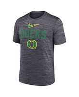 Nike Men's Black Oregon Ducks Campus Slant Velocity Performance T-shirt