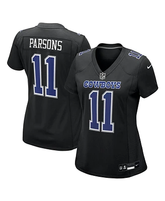 Nike Women's Micah Parsons Carbon Black Dallas Cowboys Fashion Game Jersey