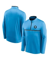 Fanatics Men's Blue Charlotte Fc Lineup Quarter-Zip Jacket