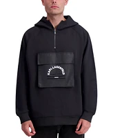 Karl Lagerfeld Paris Men's Longitude/Latitude Front Pocket Hoodie