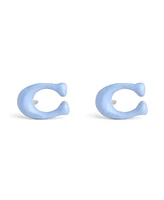 Coach Enamel Signature C Stud Earrings