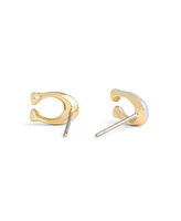 Coach Enamel Signature C Stud Earrings