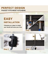 Casainc 1.8 Gpm Single-Handle Pull-Down Kitchen Faucet Single Hole