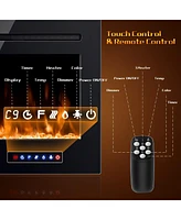 Sugift 40-Inch Electric Fireplace Recessed with Thermostat