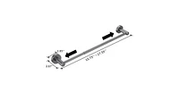 Slickblue Bathroom Hardware Set Towel Bar, Toilet Paper Holder, and Hooks for Modern Bathroom Decor