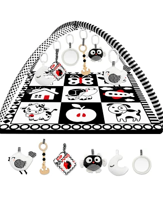 Quokka Super Soft Black&White Floor Round Playmat for Babies