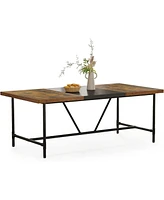 Tribesigns 70.8 x 35.4 inch Large Dining Table for 6