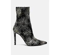 London Rag Oleander Sequin Embellished Stiletto Boots