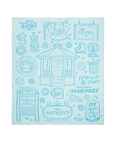 Saturday Park Gilmore Girls Feather Knit Fluffy 50x60 Throw Blanket