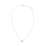 By Adina Eden Butterfly Pendant Necklace 14K