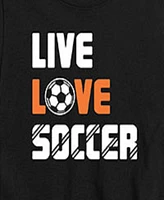 Hybrid Big Boys Live Love Soccer Graphic Tee