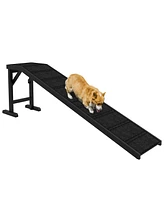 PawHut 60" Pet Ramp for Dogs & Cats with Non-Slip Carpet,