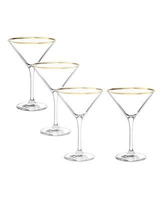 Stolzle Lausitz Cabaret Martini Glasses, Set of 4