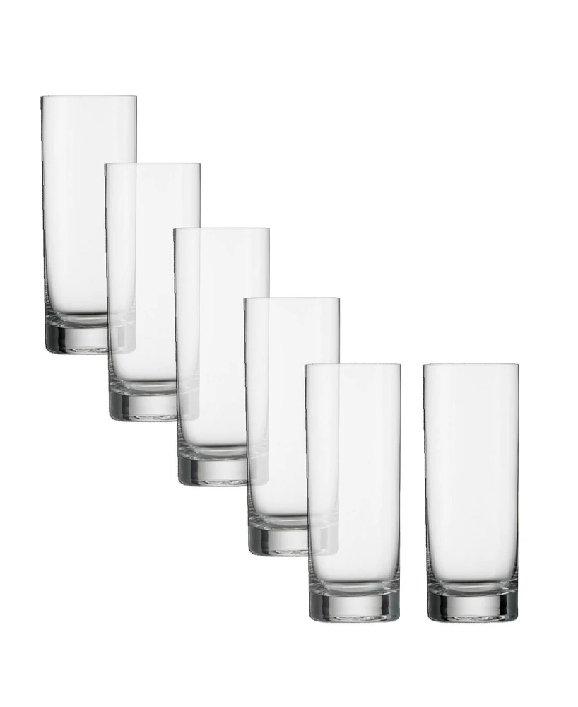 Stolzle Lausitz New York Bar Highball Glasses, Set of 6
