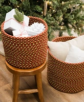 Colonial Mills Holiday-Vibes Diamond Weave Basket