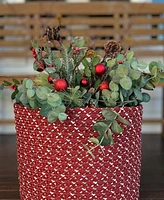 Colonial Mills Sleighbells Woven Holiday Basket