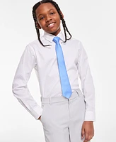 Tommy Hilfiger Boys Textured Solid Pre-Tied Zipper Tie