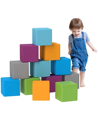 Soozier 12 Piece Soft Play Blocks Soft Foam Toy for Toddler, Contemporary