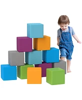 Soozier 12 Piece Soft Play Blocks Soft Foam Toy for Toddler, Contemporary