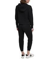 Dkny Sport Women's Embroidered-Logo Pullover Hoodie