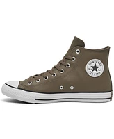 Converse Men's Chuck Taylor All Star Leather High Top Casual Sneakers from Finish Line