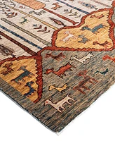 Adorn Hand Woven Rugs Tribal M1999 7'10"x9'7" Area Rug