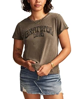 Lucky Brand Women's Cotton Grateful Dead Embellished Logo Tee