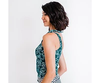 Calypsa Women's Layla Crop Swim Top