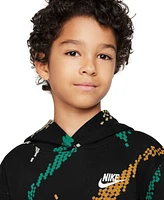 Nike Big Kids Sportswear Printed Club Fleece Hoodie