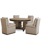 5 Pc. Set (Mandeville Round Dining Table & 4 Kenity Ii Side Chairs), Created for Macy's