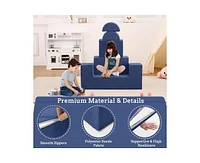 gaomon Kids Play Couch, 6Pcs Modular Kids Play Sofa for Playroom Bedroom, Kids Modular Couch Toddler Foam Sofa