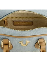 True Religion Denim Logo Mini Satchel Crossbody Bag