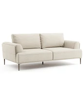 Furniture of America 81" Orlandi Chenille Flared Arm Sofa