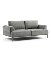 Furniture of America 81" Orlandi Chenille Flared Arm Sofa