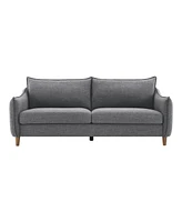 Furniture of America 85" Lacy Chenille Slope Arm Sofa