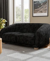 Furniture of America 68" Waxley Chenille 2-Seater Slope Arm Loveseat