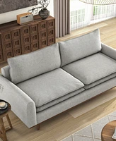 Furniture of America 83" Kasi Round Arm Sofa