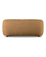 Furniture of America 68" Waxley Chenille 2-Seater Slope Arm Loveseat