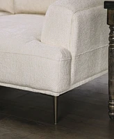 Furniture of America 44" Orlandi Chenille Arm Chair with Extendable Backrest