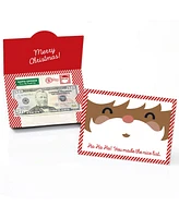 Big Dot of Happiness Jolly Santa Claus - Christmas Party Money And Gift Card Holders - Set of 8